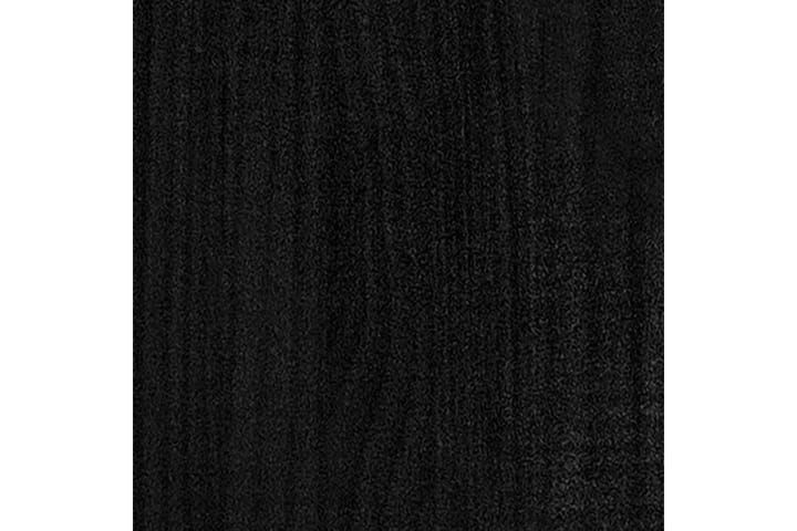 Puutarhan kukkalaatikko musta 40x40x40 cm täysi mänty - Musta - Ruukut ulkokäyttöön - Kukkalaatikko