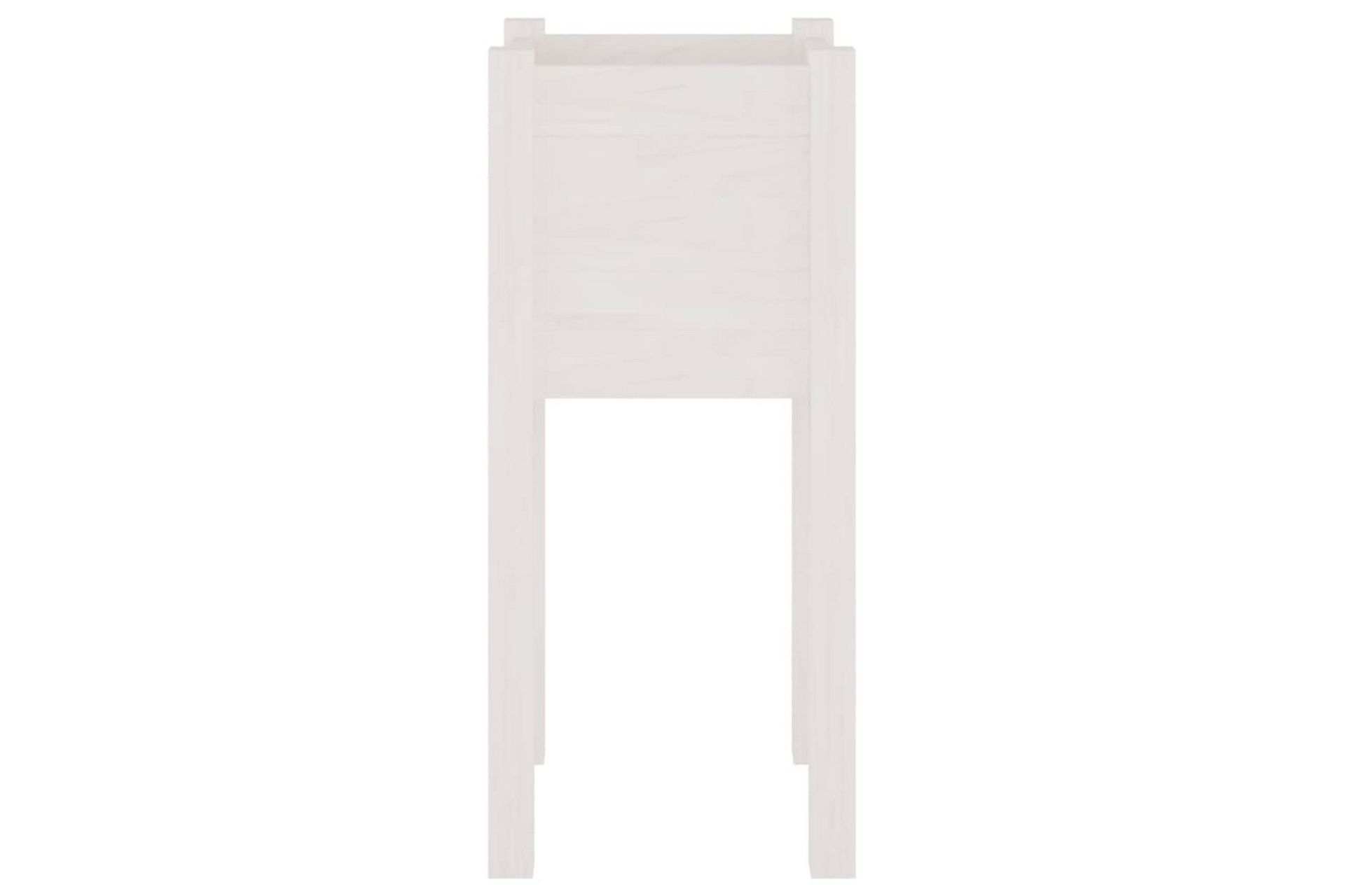 Puutarhan kukkalaatikko valkoinen 31x31x70 cm täysi mänty - Valkoinen - Puutarhakalusteet - Tarvikkeet ulos - Muut puutarhatarvikkeet - Ruukut ulkokäyttöön
