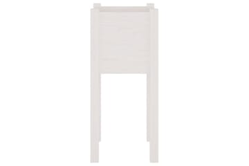 Puutarhan kukkalaatikko valkoinen 31x31x70 cm täysi mänty - Valkoinen - Puutarhakalusteet - Tarvikkeet ulos - Muut puutarhatarvikkeet - Ruukut ulkokäyttöön