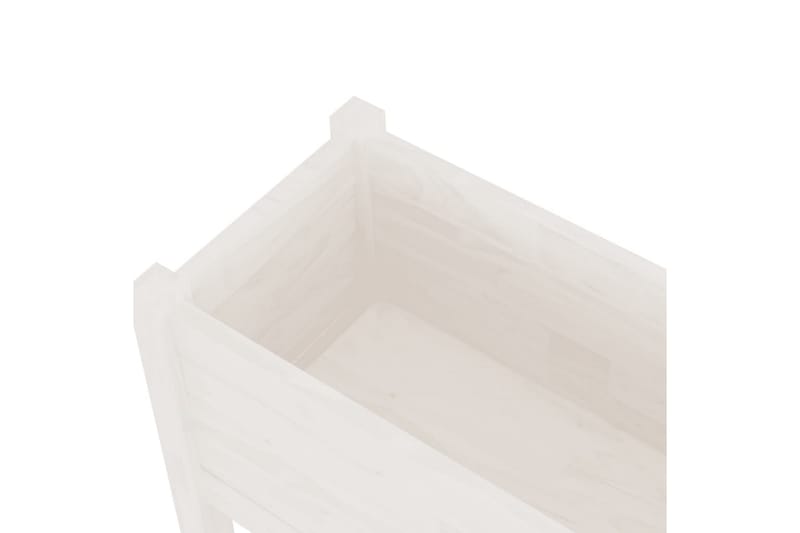 Puutarhan kukkalaatikko valkoinen 70x31x70cm täysi mänty - Valkoinen - Puutarhakalusteet - Tarvikkeet ulos - Muut puutarhatarvikkeet - Ruukut ulkokäyttöön