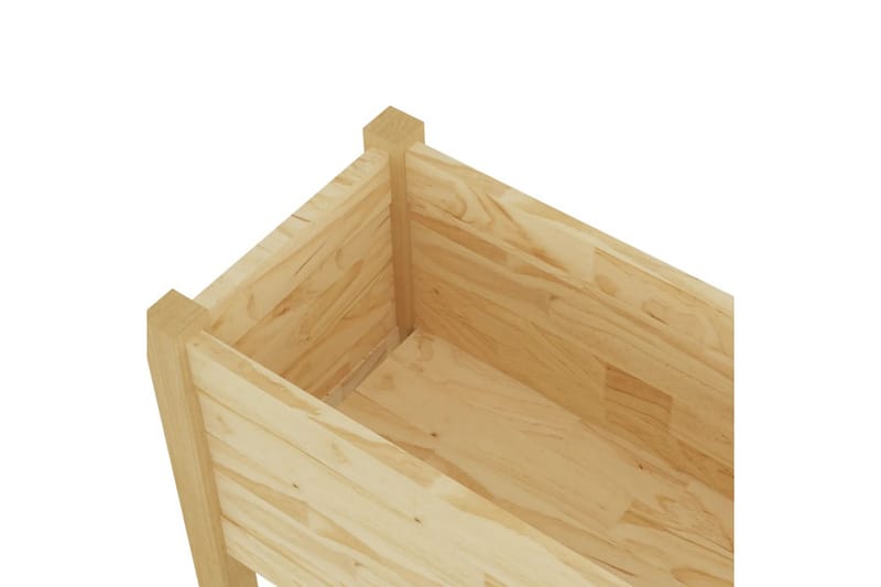 Puutarhan kukkalaatikot 2 kpl 70x31x70 cm täysi mänty - Ruskea - Puutarhakalusteet - Tarvikkeet ulos - Muut puutarhatarvikkeet - Ruukut ulkokäyttöön