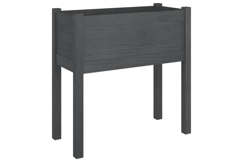 Puutarhan kukkalaatikot 2 kpl harmaa 70x31x70cm täysi mänty - Harmaa - Puutarhakalusteet - Tarvikkeet ulos - Muut puutarhatarvikkeet - Ruukut ulkokäyttöön
