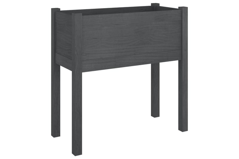 Puutarhan kukkalaatikot 2 kpl harmaa 70x31x70cm täysi mänty - Harmaa - Puutarhakalusteet - Tarvikkeet ulos - Muut puutarhatarvikkeet - Ruukut ulkokäyttöön
