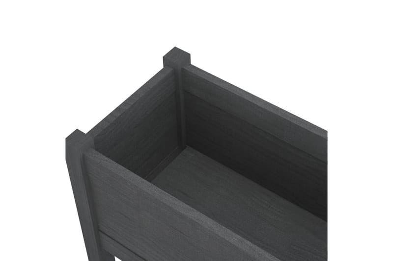 Puutarhan kukkalaatikot 2 kpl harmaa 70x31x70cm täysi mänty - Harmaa - Puutarhakalusteet - Tarvikkeet ulos - Muut puutarhatarvikkeet - Ruukut ulkokäyttöön