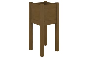 Puutarhan kukkalaatikot 2 kpl hunajanruskea 31x31x70 cm mänt - Ruskea - Puutarhakalusteet - Tarvikkeet ulos - Muut puutarhatarvikkeet - Ruukut ulkokäyttöön
