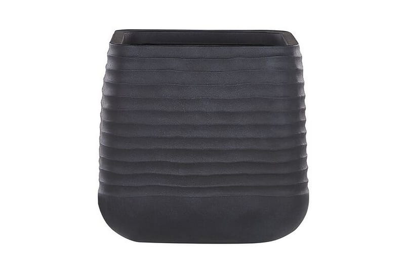 Ruukku 50 x 50 x 49 cm Musta PARIKIA - Musta - Puutarhakalusteet - Tarvikkeet ulos - Muut puutarhatarvikkeet - Ruukut ulkokäyttöön