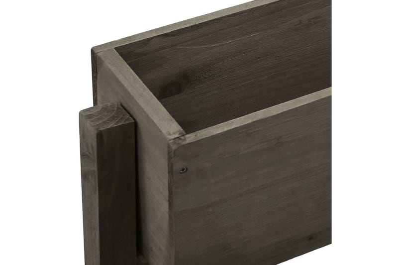 Taitettava kukkalaatikko harmaa 60x14x75 cm täysi kuusi - Harmaa - Puutarhakalusteet - Tarvikkeet ulos - Muut puutarhatarvikkeet - Ruukut ulkokäyttöön