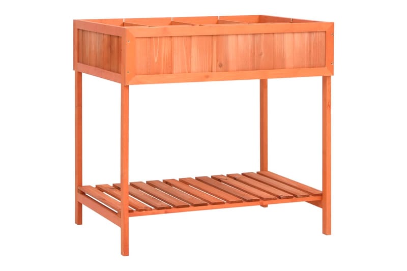 Yrttilaatikko 80x60x80 cm täysi kuusi - Ruskea - Puutarhakalusteet - Tarvikkeet ulos - Muut puutarhatarvikkeet - Ruukut ulkokäyttöön