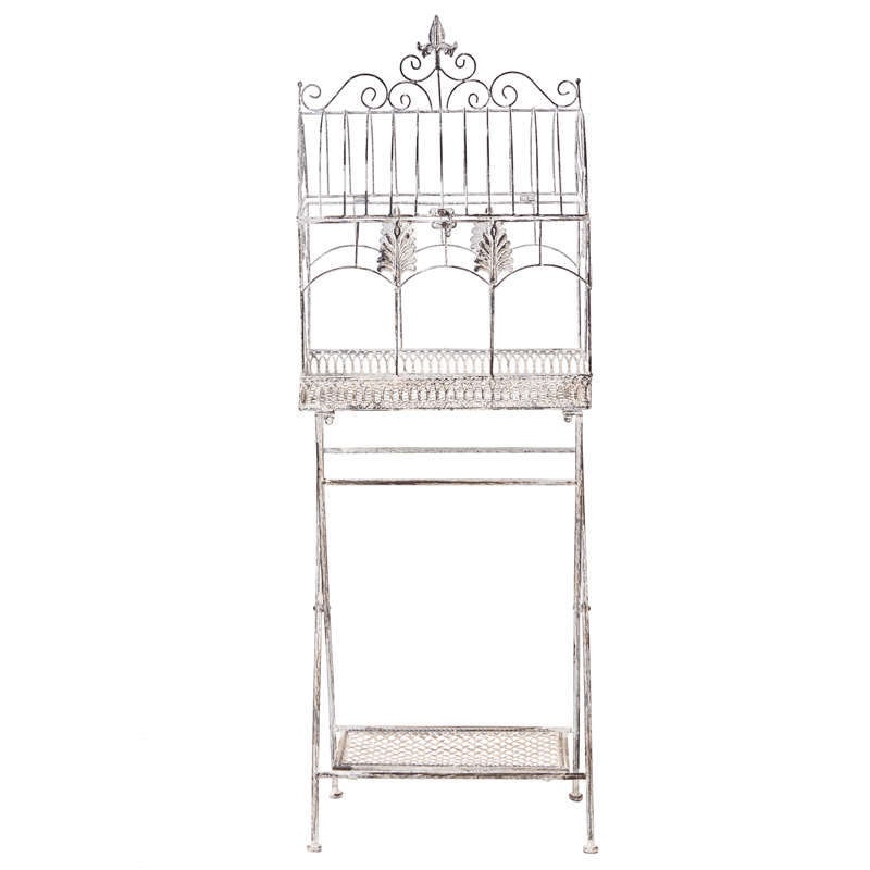 Setti 2 hyllyä ulos Sicily 43/37 cm 30/27 cm - Harmaa - Puutarhakalusteet - Tarvikkeet ulos - Muut puutarhatarvikkeet - Hylly ulkokäyttöön