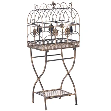 Setti 2 hyllyä ulos Sicily 43/37 cm 30/27 cm - Musta - Puutarhakalusteet - Tarvikkeet ulos - Muut puutarhatarvikkeet - Hylly ulkokäyttöön