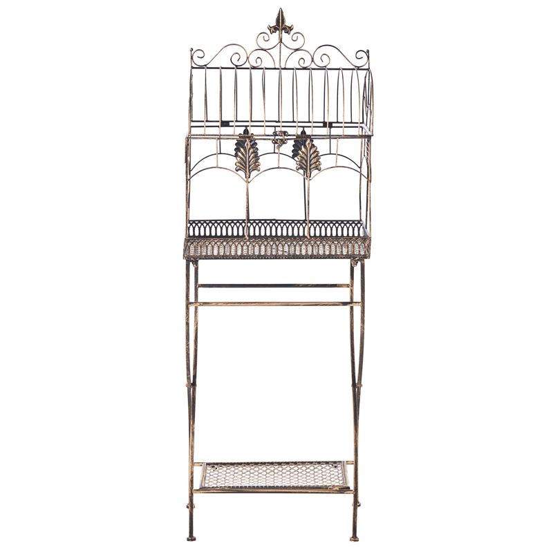 Setti 2 hyllyä ulos Sicily 43/37 cm 30/27 cm - Musta - Puutarhakalusteet - Tarvikkeet ulos - Muut puutarhatarvikkeet - Hylly ulkokäyttöön