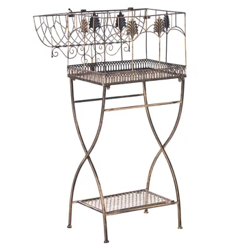 Setti 2 hyllyä ulos Sicily 43/37 cm 30/27 cm - Musta - Puutarhakalusteet - Tarvikkeet ulos - Muut puutarhatarvikkeet - Hylly ulkokäyttöön