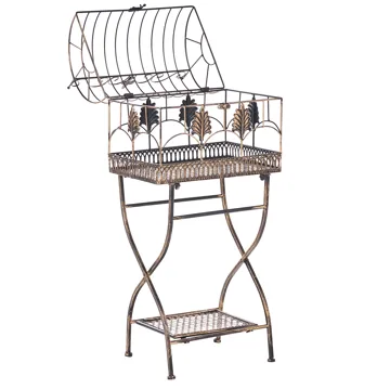 Setti 2 hyllyä ulos Sicily 43/37 cm 30/27 cm - Musta - Puutarhakalusteet - Tarvikkeet ulos - Muut puutarhatarvikkeet - Hylly ulkokäyttöön