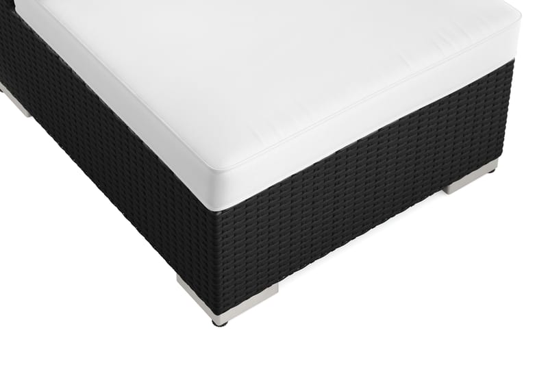 Bahamas Keskimoduuli Ulkokäyttöön Polyrottinkia - Musta - Puutarhakalusteet - Tarvikkeet ulos - Tee se itse-moduulit