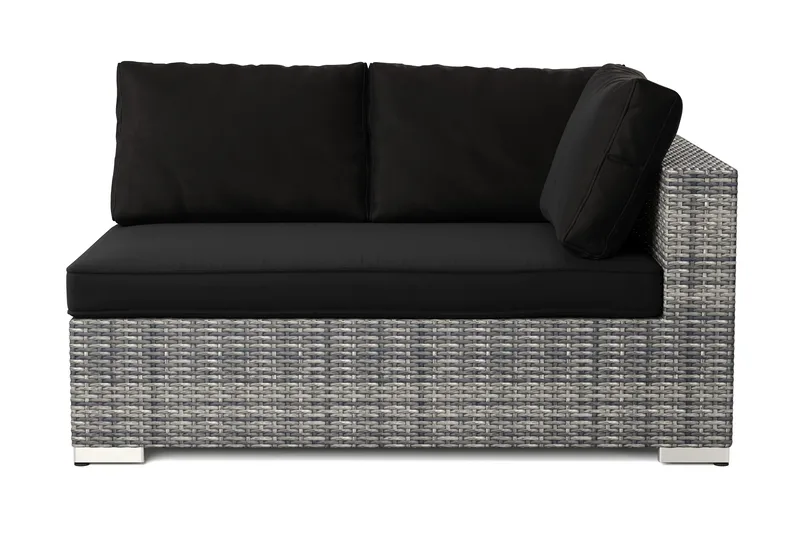 Bahamas Vasen Moduuli Ulkokäyttöön 140 cm Polyrottinkia, Harmaa