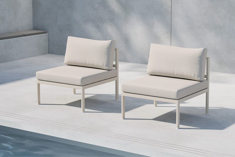 Copacabana Keskimoduuli Ulkokäytt öön - Beige - Puutarhakalusteet - Tarvikkeet ulos - Tee se itse-moduulit