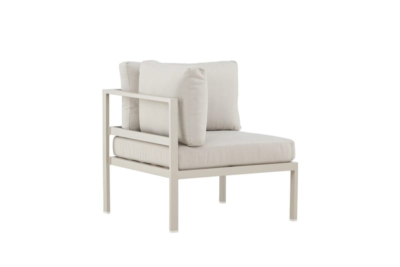 Copacabana kulmamoduuli 74 cm ulkokäyttöön - Beige - Puutarhakalusteet - Tarvikkeet ulos - Tee se itse-moduulit - Kulmamoduuli ulkosohva