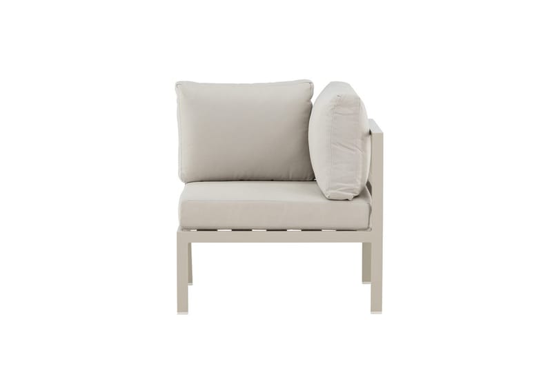 Copacabana kulmamoduuli 74 cm ulkokäyttöön - Beige - Puutarhakalusteet - Tarvikkeet ulos - Tee se itse-moduulit - Kulmamoduuli ulkosohva