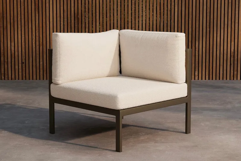 Copacabana kulmamoduuli 74 cm ulkokäyttöön, Ruskea