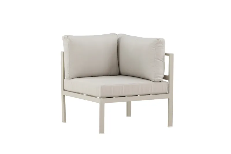 Copacabana Kulmamoduuli Ulkokäyttöön - Beige - Puutarhakalusteet - Tarvikkeet ulos - Tee se itse-moduulit - Kulmamoduuli ulkosohva