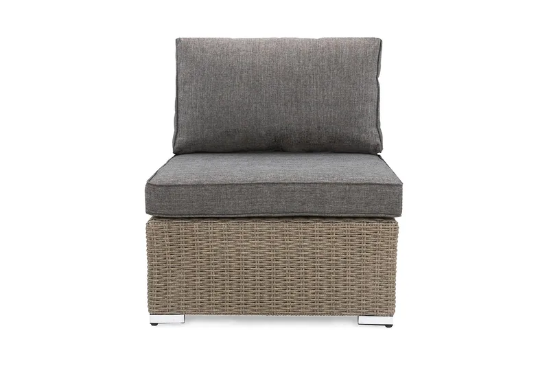 Keskimoduuli Marcus pehmusteella - Harmaa - Puutarhakalusteet - Tarvikkeet ulos - Tee se itse-moduulit