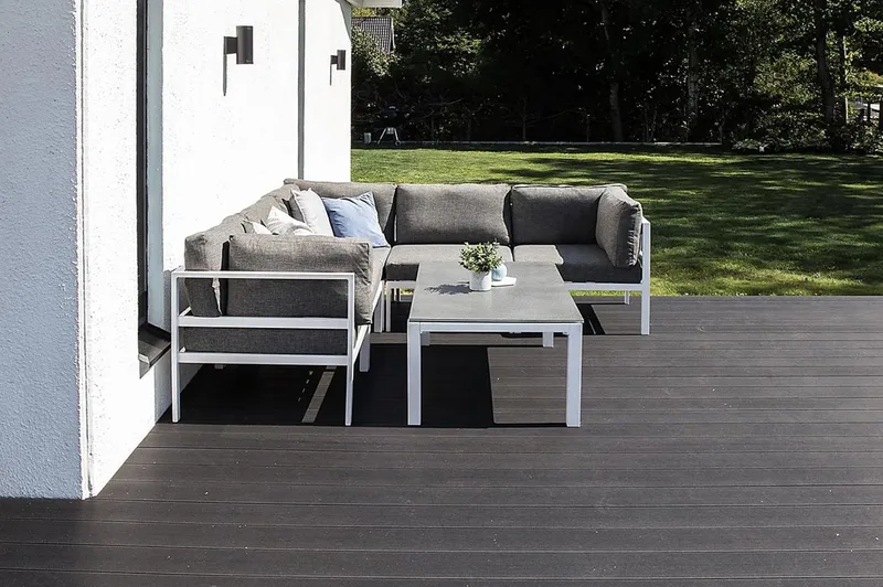 Keskimoduuli Copacabana - Valkoinen - Puutarhakalusteet - Tarvikkeet ulos - Tee se itse-moduulit - Keskimoduuli ulkosohva