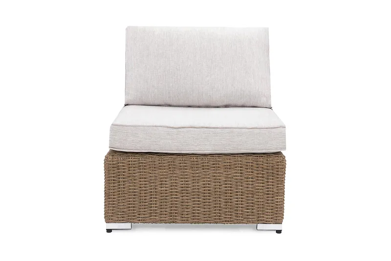 Keskimoduuli Marcus pehmusteella - Luonnonväri - Puutarhakalusteet - Tarvikkeet ulos - Tee se itse-moduulit - Keskimoduuli ulkosohva