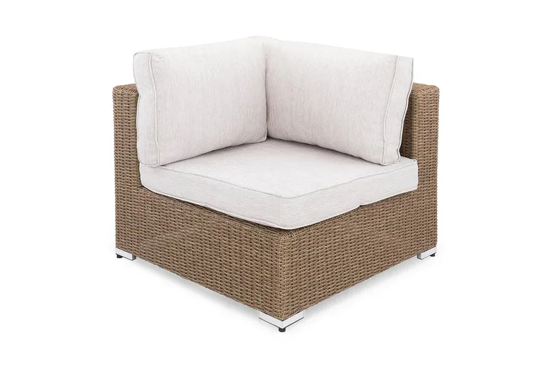 Kulmamoduuli Marcus pehmusteella - Luonnonväri - Puutarhakalusteet - Tarvikkeet ulos - Tee se itse-moduulit - Kulmamoduuli ulkosohva