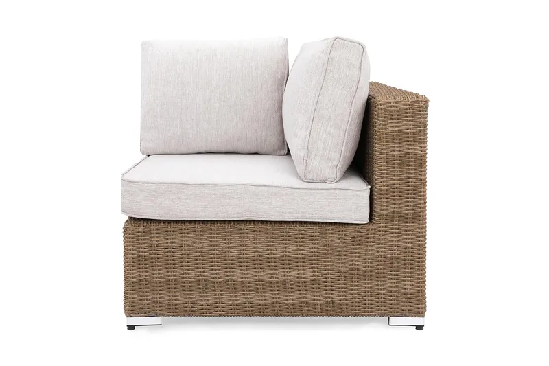 Kulmamoduuli Marcus pehmusteella - Luonnonväri - Puutarhakalusteet - Tarvikkeet ulos - Tee se itse-moduulit - Kulmamoduuli ulkosohva