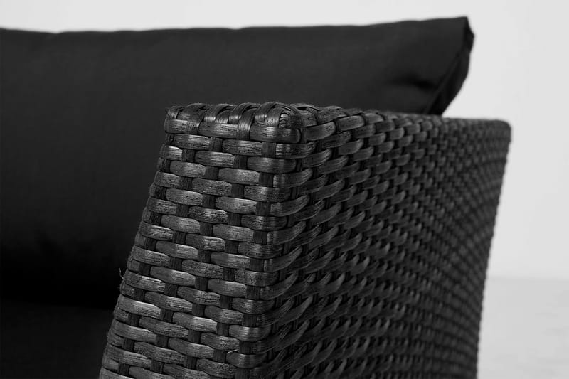 Kulmaosa Wisconsin Polyrottinki/Musta - Hillerstorp - Puutarhakalusteet - Tarvikkeet ulos - Tee se itse-moduulit - Kulmamoduuli ulkosohva