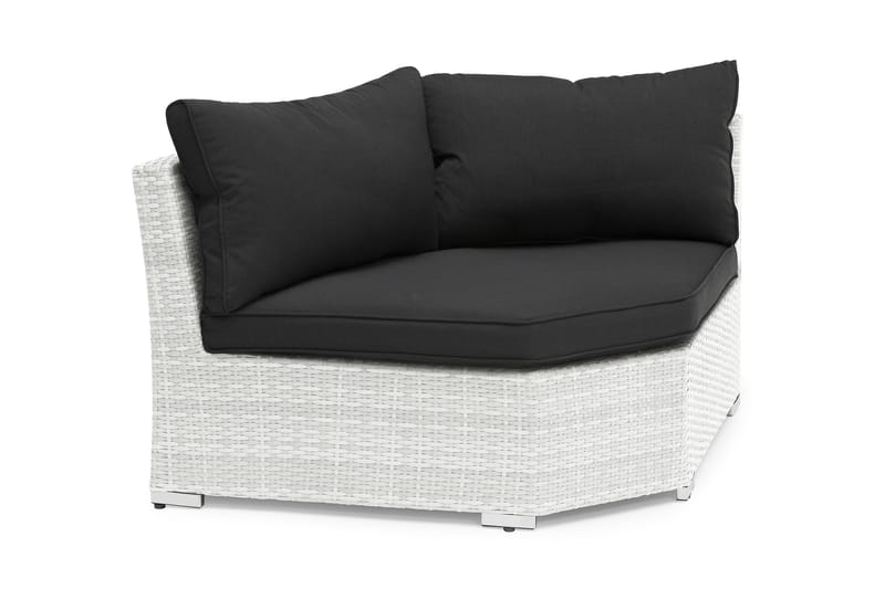 Kulmaosa Wisconsin Pyöreä Polyrottinki/Valkoinen, Hillerstorp