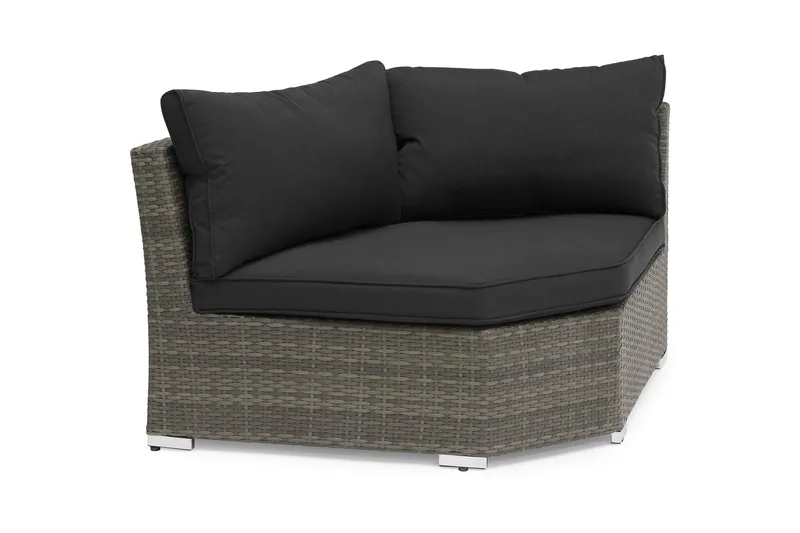 Kulmaosa Wisconsin Pyöreä Polyrottinki/Harmaa, Hillerstorp