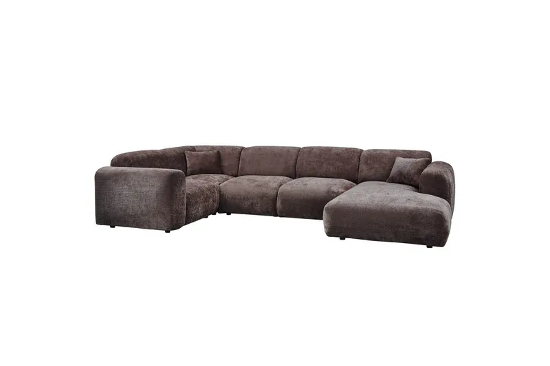 Kulmasohva Pilvi, Lämmin ruskea, Vasen