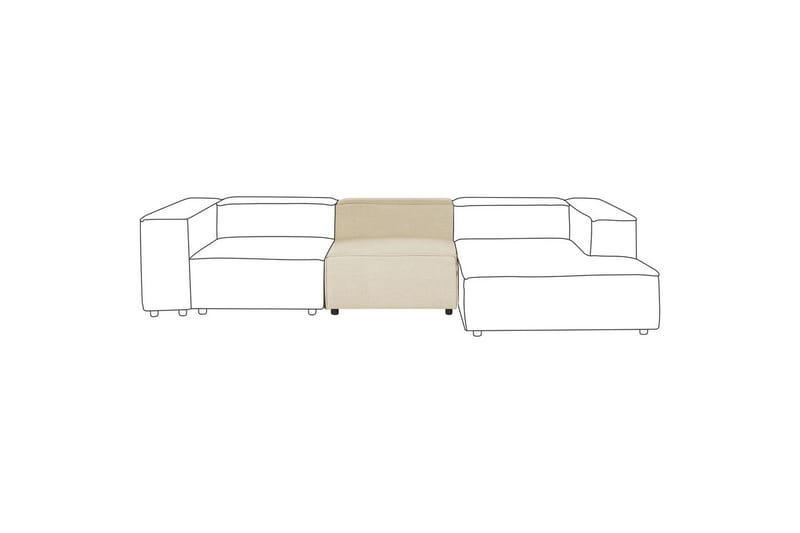 Mittmodul Beliani Aprica Beige||Black - Puutarhakalusteet - Tarvikkeet ulos - Tee se itse-moduulit