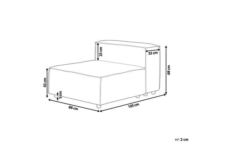 Mittmodul Beliani Aprica Beige||Black - Puutarhakalusteet - Tarvikkeet ulos - Tee se itse-moduulit
