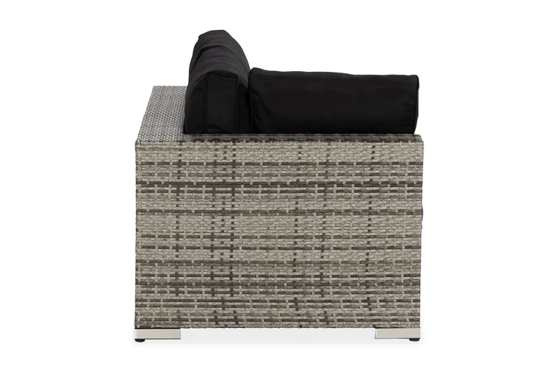 Oikeamoduuli Bahamas 140 cm - Harmaa - Puutarhakalusteet - Tarvikkeet ulos - Tee se itse-moduulit - Kulmamoduuli ulkosohva