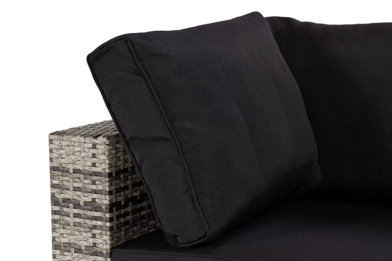 Oikeamoduuli Bahamas 140 cm - Harmaa - Puutarhakalusteet - Tarvikkeet ulos - Tee se itse-moduulit - Kulmamoduuli ulkosohva