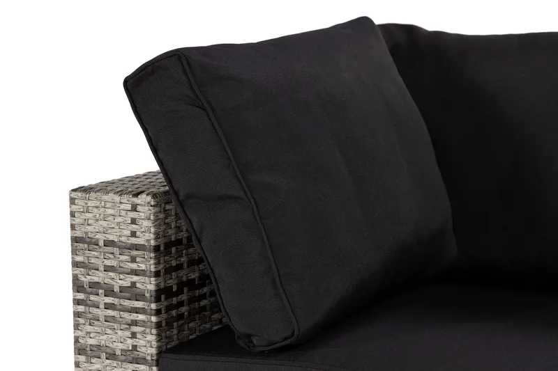 Oikeamoduuli Bahamas 140 cm - Harmaa - Puutarhakalusteet - Tarvikkeet ulos - Tee se itse-moduulit - Kulmamoduuli ulkosohva