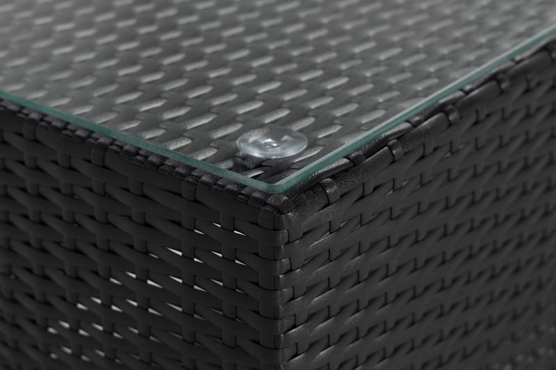 Päätypöytä Bahamas 90 cm - Musta - Puutarhakalusteet - Tarvikkeet ulos - Tee se itse-moduulit