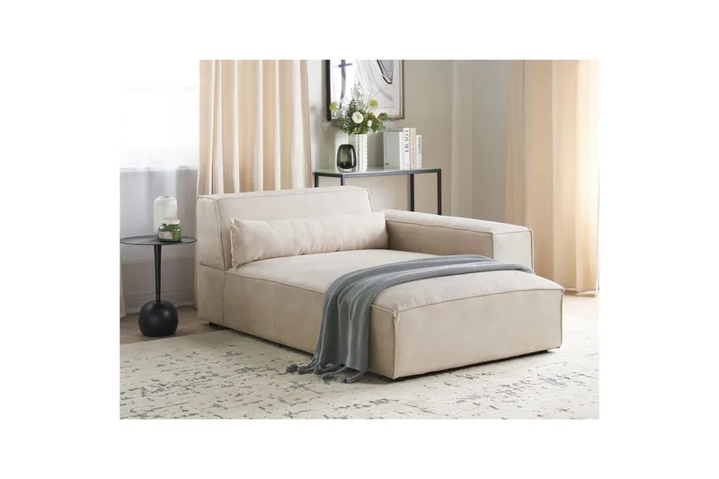 Sittpuff Beliani Hellnar Beige - Puutarhakalusteet - Tarvikkeet ulos - Tee se itse-moduulit