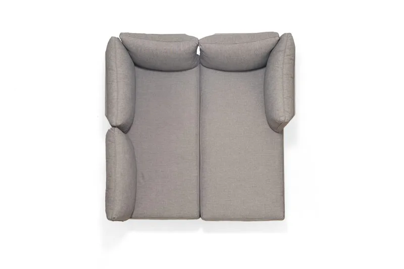 TOPAZ Ulko L-sohva 4-istuttava - Magnesiumharmaa - Puutarhakalusteet - Terassiryhmät - Terassisohvat