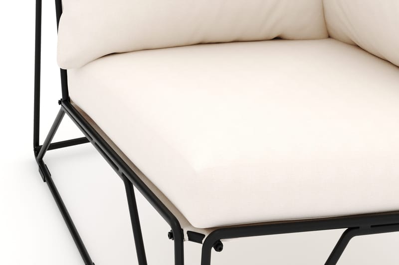 Usteryd Kulmamoduuli Ulkokäyttöön - Musta/Beige - Puutarhakalusteet - Tarvikkeet ulos - Tee se itse-moduulit - Kulmamoduuli ulkosohva