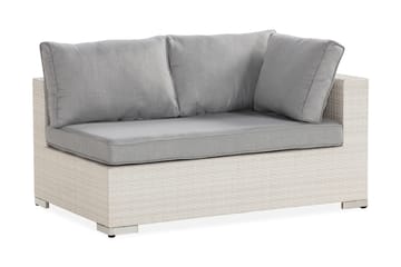 Vasenmoduuli Bahamas 140 cm - Valkoinen - Puutarhakalusteet - Tarvikkeet ulos - Tee se itse-moduulit - Vasenmoduuli ulkosohva