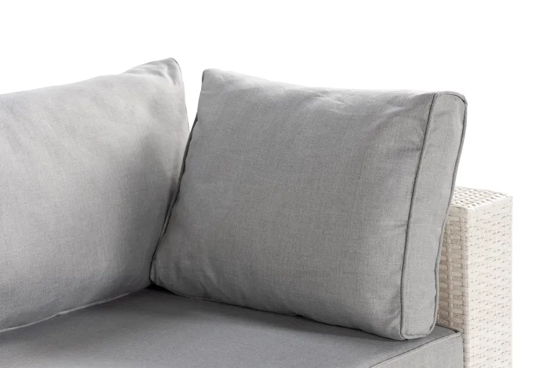 Vasenmoduuli Bahamas 140 cm - Valkoinen - Puutarhakalusteet - Tarvikkeet ulos - Tee se itse-moduulit - Vasenmoduuli ulkosohva