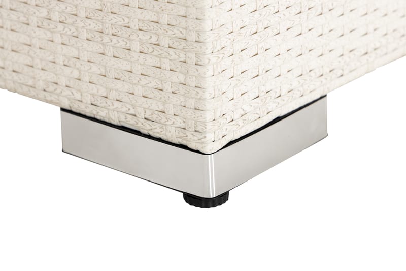 Vasenmoduuli Bahamas 140 cm - Valkoinen - Puutarhakalusteet - Tarvikkeet ulos - Tee se itse-moduulit - Vasenmoduuli ulkosohva
