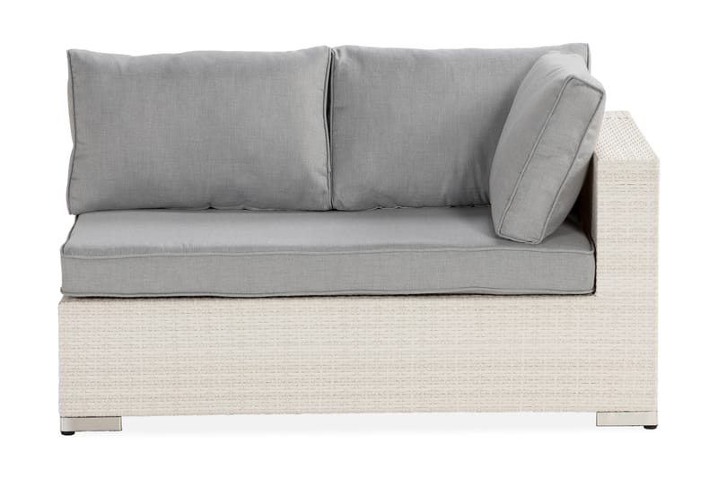 Vasenmoduuli Bahamas 140 cm - Valkoinen - Puutarhakalusteet - Tarvikkeet ulos - Tee se itse-moduulit - Vasenmoduuli ulkosohva