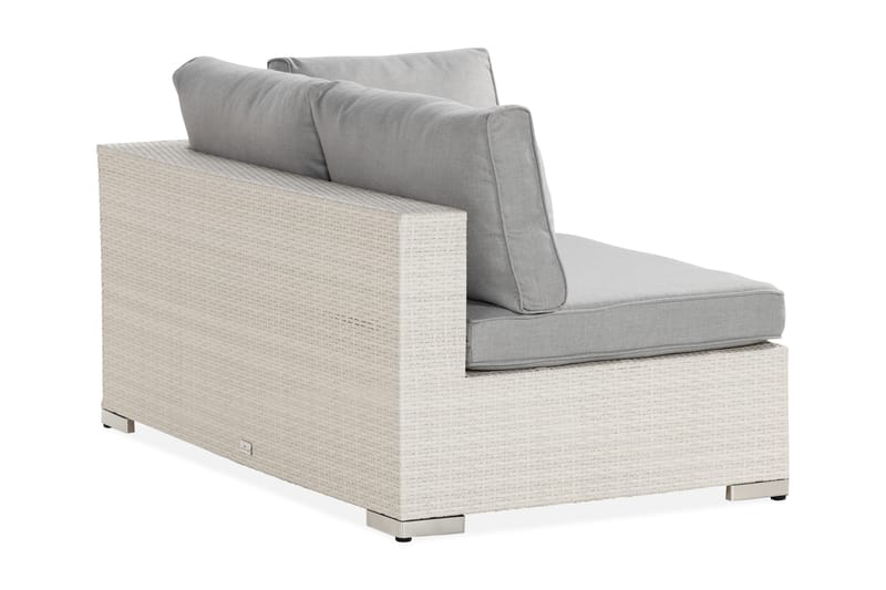 Vasenmoduuli Bahamas 140 cm - Valkoinen - Puutarhakalusteet - Tarvikkeet ulos - Tee se itse-moduulit - Vasenmoduuli ulkosohva