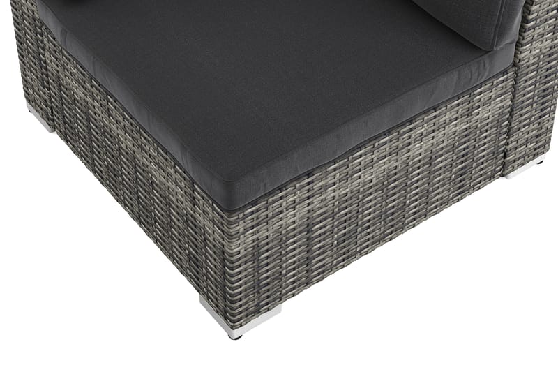 Wisconsin ulkokäyttöön tarkoitettu kulmamoduuli - Harmaa - Puutarhakalusteet - Tarvikkeet ulos - Tee se itse-moduulit - Kulmamoduuli ulkosohva