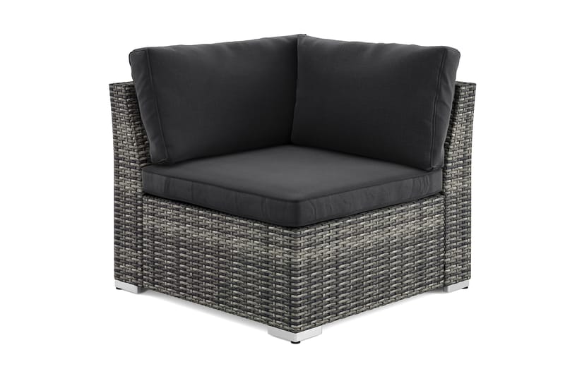 Wisconsin ulkokäyttöön tarkoitettu kulmamoduuli - Harmaa - Puutarhakalusteet - Tarvikkeet ulos - Tee se itse-moduulit - Kulmamoduuli ulkosohva