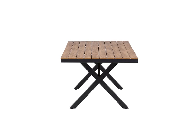 Ruokapöytä Garcia 100x200 cm - Musta - Puutarhakalusteet - Terassipöydät - Ruokapöytä terassille